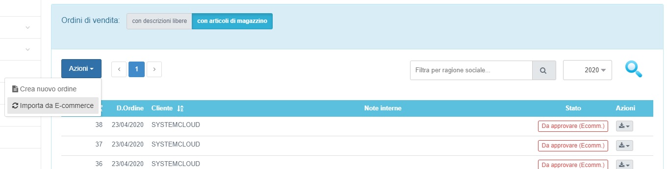 systemcloud dichirazione conai