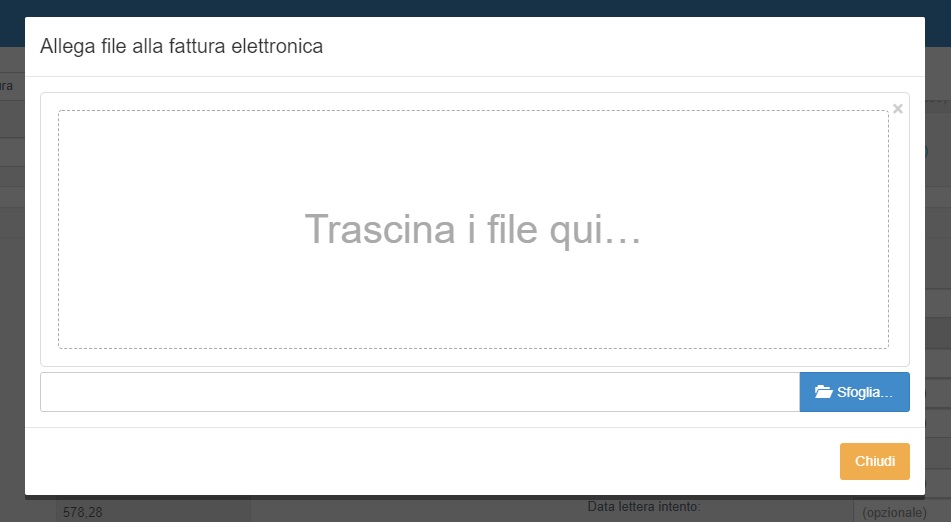 SystemCloud fattura allega file 