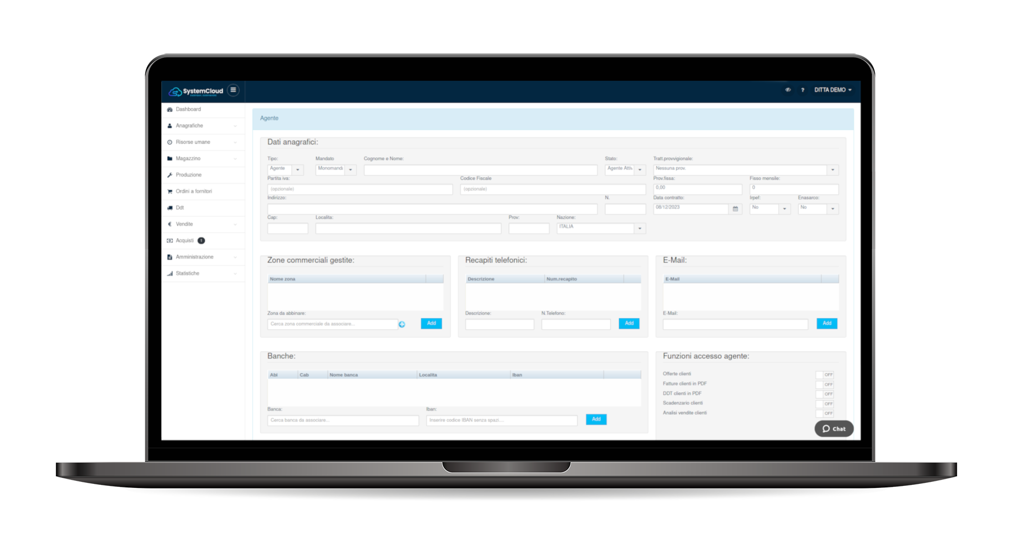 systemcloud rete commerciale agenti